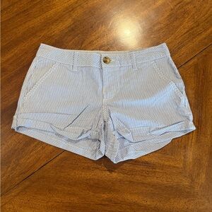SO Women's Blue Striped Shorts